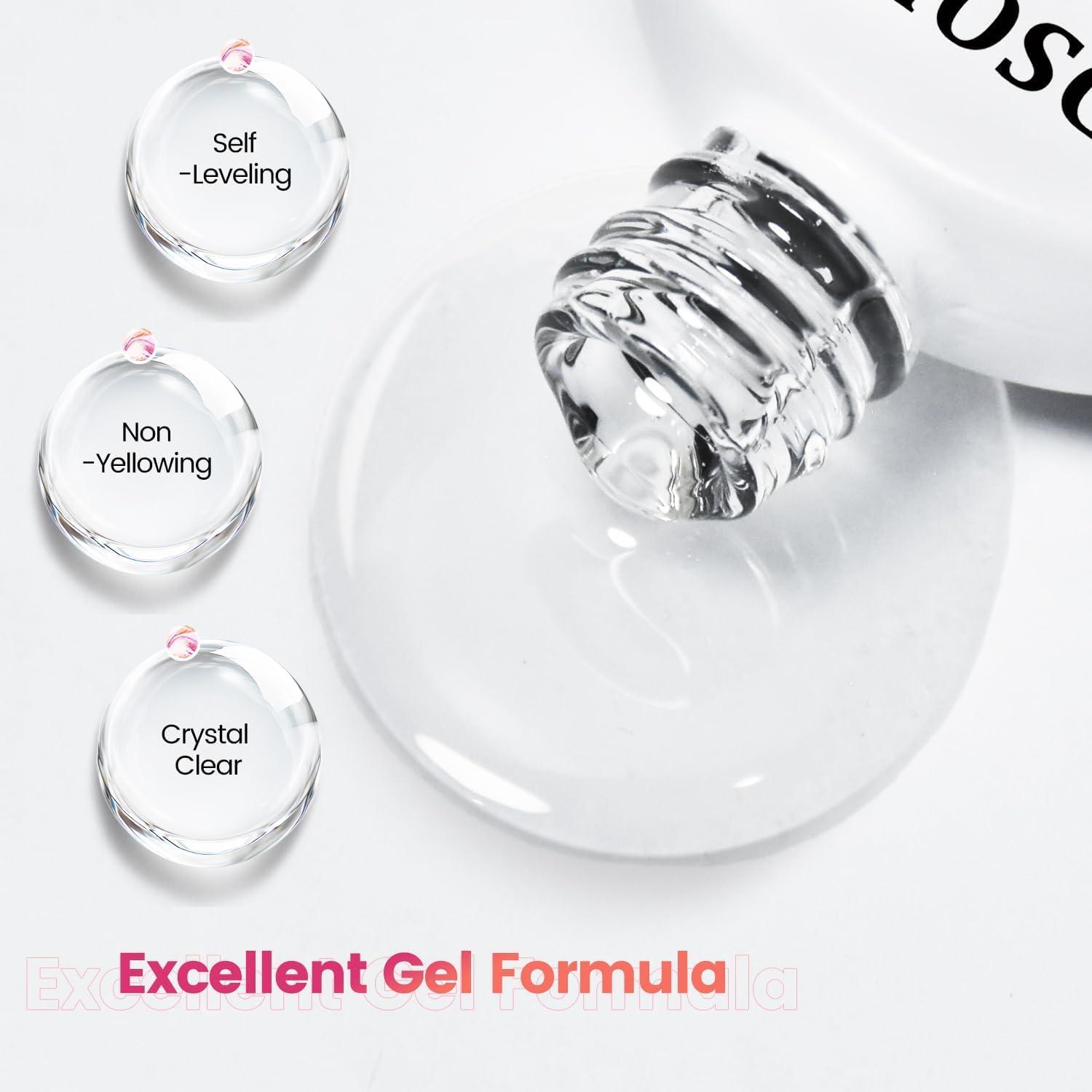 imageJODSONE 10ML Blooming Gel Nail Polish Clear Marble Nail Nail Art Accessories for Spreading Effects Floral Print Watercolor Design for Women10ml 2Pcs Blooming Gel