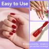 imageJODSONE 30 Colors Gel Nail Polish Set Same Color Same Bottles 6 PCS of Functional Gel Polish10ColorSame1