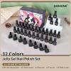 imageJODSONE 60 PCS Gel Nail Polish Kit with U V Light 55 Colors No Wipe Beautiful Colors Nail Gel Polish Base Top Coat Manicure Gifts for Salon and at Home32SETJelly