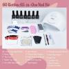 imageJODSONE 60 PCS Gel Nail Polish Kit with U V Light 55 Colors No Wipe Beautiful Colors Nail Gel Polish Base Top Coat Manicure Gifts for Salon and at Home60KIT 05