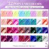 imageJODSONE 60 PCS Gel Nail Polish Kit with U V Light 55 Colors No Wipe Beautiful Colors Nail Gel Polish Base Top Coat Manicure Gifts for Salon and at Homegel color 05