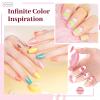 imageJODSONE 60 PCS Gel Nail Polish Kit with U V Light 55 Colors No Wipe Beautiful Colors Nail Gel Polish Base Top Coat Manicure Gifts for Salon and at Home20SET5F