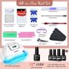 imageJODSONE Gel Nail Polish Kit with U V Light 32 Colors Gel Polish Set Soak Off Nail Kit Nail Art Salon or Home DIY Manicure Tools Gifts for Women32KITColor 7