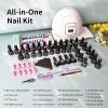 imageJODSONE Gel Nail Polish Kit with U V Light 32 Colors Gel Polish Set Soak Off Nail Kit Nail Art Salon or Home DIY Manicure Tools Gifts for Women32KITM5MJelly