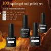 imageJODSONE Gel Nail Polish Starter Set 100 Pieces Multicolor Gel Nail Polish Nail Salon Home Use In Shine100SET 01