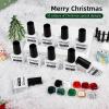 imageJODSONE Gel Nail Polish Starter Set 100 Pieces Multicolor Gel Nail Polish Nail Salon Home Use In Shine10ColorCD