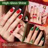 imageJODSONE Gel Nail Polish Starter Set 100 Pieces Multicolor Gel Nail Polish Nail Salon Home Use In Shine10ColorCD