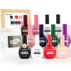 imageJODSONE 30 Colors Gel Nail Polish Set Same Color Same Bottles 6 PCS of Functional Gel Polish10ColorSame1