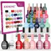 imageJODSONE 30 Colors Gel Nail Polish Set Same Color Same Bottles 6 PCS of Functional Gel Polish30ColorSameM5M1
