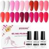 imageJODSONE Gel Nail Polish Starter Set 100 Pieces Multicolor Gel Nail Polish Nail Salon Home Use In Shine10Colorpink