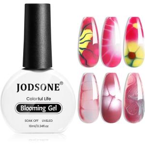 imageJODSONE 10ML Blooming Gel Nail Polish Clear Marble Nail Nail Art Accessories for Spreading Effects Floral Print Watercolor Design for Women10ml Blooming Gel Nail Polish