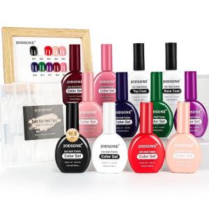 imageJODSONE 30 Colors Gel Nail Polish Set Same Color Same Bottles 6 PCS of Functional Gel Polish10ColorSame1