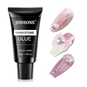 imageJODSONE Clear 3D Gel Nail Art  15g No Wipe Crystal Clear Sculpting Gel for DIY 3D Nail Art Design Texture Molding ampamp Rhinestone Decoration30g