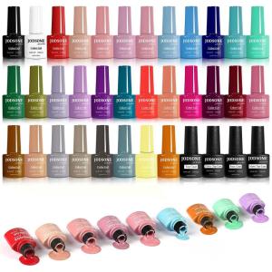 imageJODSONE Same Color Same Bottle 32 Colors Gel Nail Polish with U V Light Soak Off Glitter Base Top Matte Coat Manicure Salon Home DIY32SETSame Color1