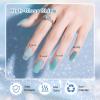 imageJODSONE 10ml 6 Colors Jelly Gel Nail Polish Set Ocean Blue Turquoise Gel Polish with Crystal Long Lasting All Seasons Need U V Lamp6colors11
