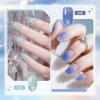 imageJODSONE 10ml 6 Colors Jelly Gel Nail Polish Set Ocean Blue Turquoise Gel Polish with Crystal Long Lasting All Seasons Need U V Lamp6colors11