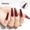 imageJODSONE 10ml Brown Gel Nail Polish Chocolate Brown Gel Polish Color Manicure Salon DIY at Home High Gloss Soak Off U V