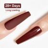 imageJODSONE 10ml Brown Gel Nail Polish Chocolate Brown Gel Polish Color Manicure Salon DIY at Home High Gloss Soak Off U V