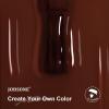 imageJODSONE 10ml Brown Gel Nail Polish Chocolate Brown Gel Polish Color Manicure Salon DIY at Home High Gloss Soak Off U V