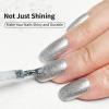 imageJODSONE 10ml Cat Eye Gel Nail Polish Glitter Silver Gel Polish with Magnet Soak Off U V Lamp Silver Shimmer Nail Art Manicure Salon DIY HomeB70