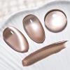 imageJODSONE 10ml Cat Eye Gel Nail Polish Set Pink Brown Collection 6 Colors for Holographic Glitter Cat Eye with Magnet at Home Salon Design Gift for Girls2476FLight Brown1