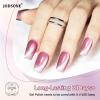 imageJODSONE 10ml Cat Eye Gel Nail Polish Set Pink Brown Collection 6 Colors for Holographic Glitter Cat Eye with Magnet at Home Salon Design Gift for Girls10ML 6Pcs 6Colors13