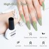 imageJODSONE 10ml Gel Nail Polish Bright Green Polish Green Color High Gloss Soak Off U V Gel Nail Manicure Salon DIY at HomeB49