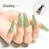 imageJODSONE 10ml Gel Nail Polish Bright Green Polish Green Color High Gloss Soak Off U V Gel Nail Manicure Salon DIY at HomeB49