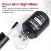 imageJODSONE 15ML Nail Primer Base Coat Top Coat Glossy Quick Drying Durable DIY Nail Art Design Long Lasting Gift15MLB