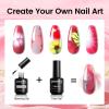 imageJODSONE 15ML Nail Primer Base Coat Top Coat Glossy Quick Drying Durable DIY Nail Art Design Long Lasting Gift15MLBLO
