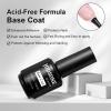imageJODSONE 15ML Nail Primer Base Coat Top Coat Glossy Quick Drying Durable DIY Nail Art Design Long Lasting Gift15MLBTBG