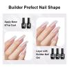 imageJODSONE 15ML Nail Primer Base Coat Top Coat Glossy Quick Drying Durable DIY Nail Art Design Long Lasting Gift15MLBTBG