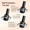 imageJODSONE 15ML Nail Primer Base Coat Top Coat Glossy Quick Drying Durable DIY Nail Art Design Long Lasting Gift15MLBTBLO