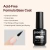 imageJODSONE 15ML Nail Primer Base Coat Top Coat Glossy Quick Drying Durable DIY Nail Art Design Long Lasting Gift15MLBTBLO