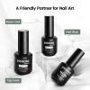 imageJODSONE 15ML Nail Primer Base Coat Top Coat Glossy Quick Drying Durable DIY Nail Art Design Long Lasting Gift15MLBTNG