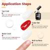imageJODSONE 15ML Nail Primer Base Coat Top Coat Glossy Quick Drying Durable DIY Nail Art Design Long Lasting Gift15MLT