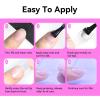 imageJODSONE 15ml Nail Glue Gel 5 in 1 for Nail Tips Long Lasting Extension Glue for Clear Nail Tips and Clear Press on Nails Nail Repair Treatment Salon Art DIY at Home Need U V Light CuredClear