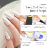 imageJODSONE 15ml White Gel Nail Polish Soak Off Led Gel Polish Nail Art Manicure Salon Diy Home For Girl15ML White Gel Nail Polish