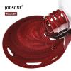 imageJODSONE 165ml Red Cat Eye Gel Nail PolishGlitter Burgundy Red Cat Eye Magnetic Reflective Translucent Need U V Curing at Home Salon Design