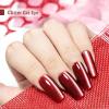 imageJODSONE 165ml Red Cat Eye Gel Nail PolishGlitter Burgundy Red Cat Eye Magnetic Reflective Translucent Need U V Curing at Home Salon Design