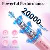 imageJODSONE 20000 RPM Portable Nail Drill Multifunctional Low Noise with LED Display Rechargeable Professional Nail Drill for Home Nail Salon PinkPink