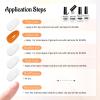 imageJODSONE 3Pcs 10ml Top and Base Coat Nail Glue Gel Set No Wipe for Long Lasting Manicures Nail Glue Gel for Securely Attaching False Nails and Decorations Requires U V Lamp Curing10MLBTPBG