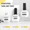 imageJODSONE 3Pcs 10ml Top and Base Coat Nail Glue Gel Set No Wipe for Long Lasting Manicures Nail Glue Gel for Securely Attaching False Nails and Decorations Requires U V Lamp Curing10MLBTNG