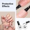 imageJODSONE 3Pcs 10ml Top and Base Coat Nail Glue Gel Set No Wipe for Long Lasting Manicures Nail Glue Gel for Securely Attaching False Nails and Decorations Requires U V Lamp Curing10ML2T