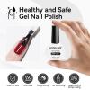 imageJODSONE 3Pcs 10ml Top and Base Coat Nail Glue Gel Set No Wipe for Long Lasting Manicures Nail Glue Gel for Securely Attaching False Nails and Decorations Requires U V Lamp CuringBeige