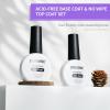 imageJODSONE 3Pcs 10ml Top and Base Coat Nail Glue Gel Set No Wipe for Long Lasting Manicures Nail Glue Gel for Securely Attaching False Nails and Decorations Requires U V Lamp Curing2 Pcs 10mlBT