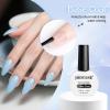 imageJODSONE 3Pcs 10ml Top and Base Coat Nail Glue Gel Set No Wipe for Long Lasting Manicures Nail Glue Gel for Securely Attaching False Nails and Decorations Requires U V Lamp Curing10MLBTP