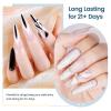 imageJODSONE 3Pcs 10ml Top and Base Coat Nail Glue Gel Set No Wipe for Long Lasting Manicures Nail Glue Gel for Securely Attaching False Nails and Decorations Requires U V Lamp CuringBase coat