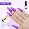 imageJODSONE 3Pcs 10ml Top and Base Coat Nail Glue Gel Set No Wipe for Long Lasting Manicures Nail Glue Gel for Securely Attaching False Nails and Decorations Requires U V Lamp Curing2 Pcs 10mlBT