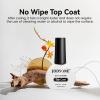 imageJODSONE 3Pcs 10ml Top and Base Coat Nail Glue Gel Set No Wipe for Long Lasting Manicures Nail Glue Gel for Securely Attaching False Nails and Decorations Requires U V Lamp CuringBeige